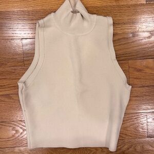 Zara cream knit top